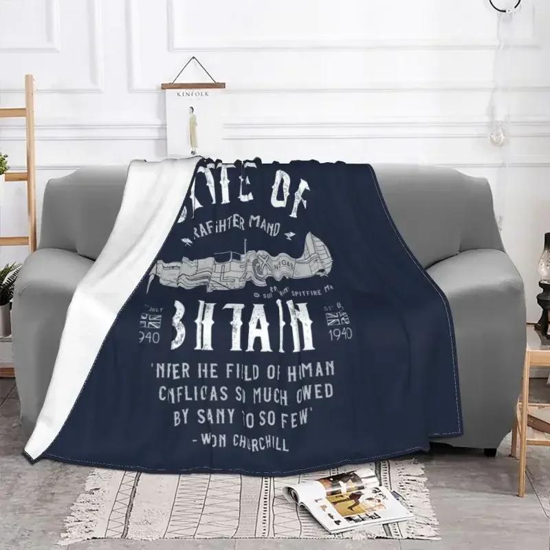 Schlacht um England Decke Fleece Herbst Flanell Supermarine Spitfire Jagdpilot Flugzeug Flugzeug Tagesdecken