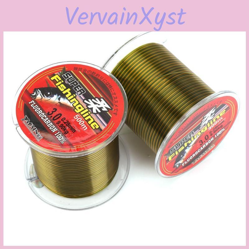 500m Lines With Fishing Fluorocarbon Layer Mono Nylon Transparent Wire Outdoor Pro Fishing Accessories