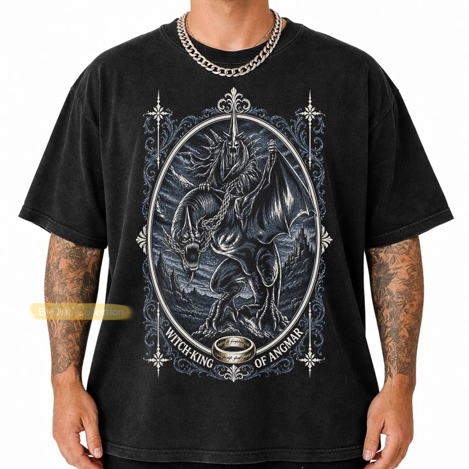 Vintage Witch King of Angmar T shirt, Nazgul LOTR Shirt, Lord of the Rings Tee, LOTR Gift for Fans M
