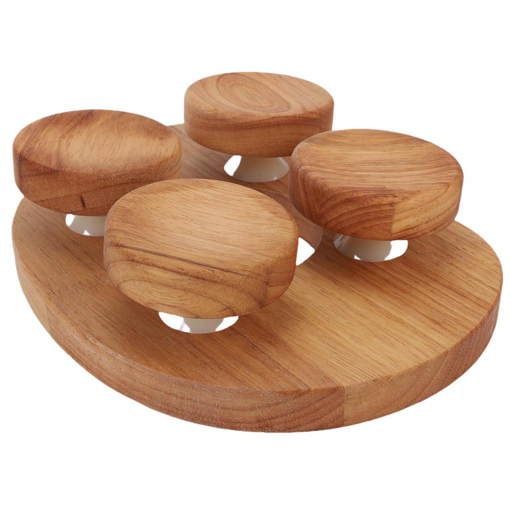Wooden Sauna Headrest with Rotatable Disc Sauna Pillow for Neck Shoulder Pain Head Relaxation