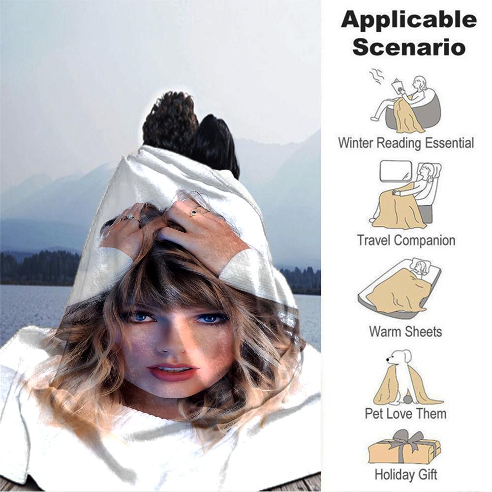Taylor Swift'S Hair Style Blanket Soft Throw Blanket For Home Bedroom Bed Sofa Travel Office Solid Christmas Blanket