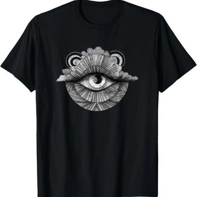 70s Eye, Cloud, Sun, Retro, Disco, Look, Style, Costume, Fun T-Shirt