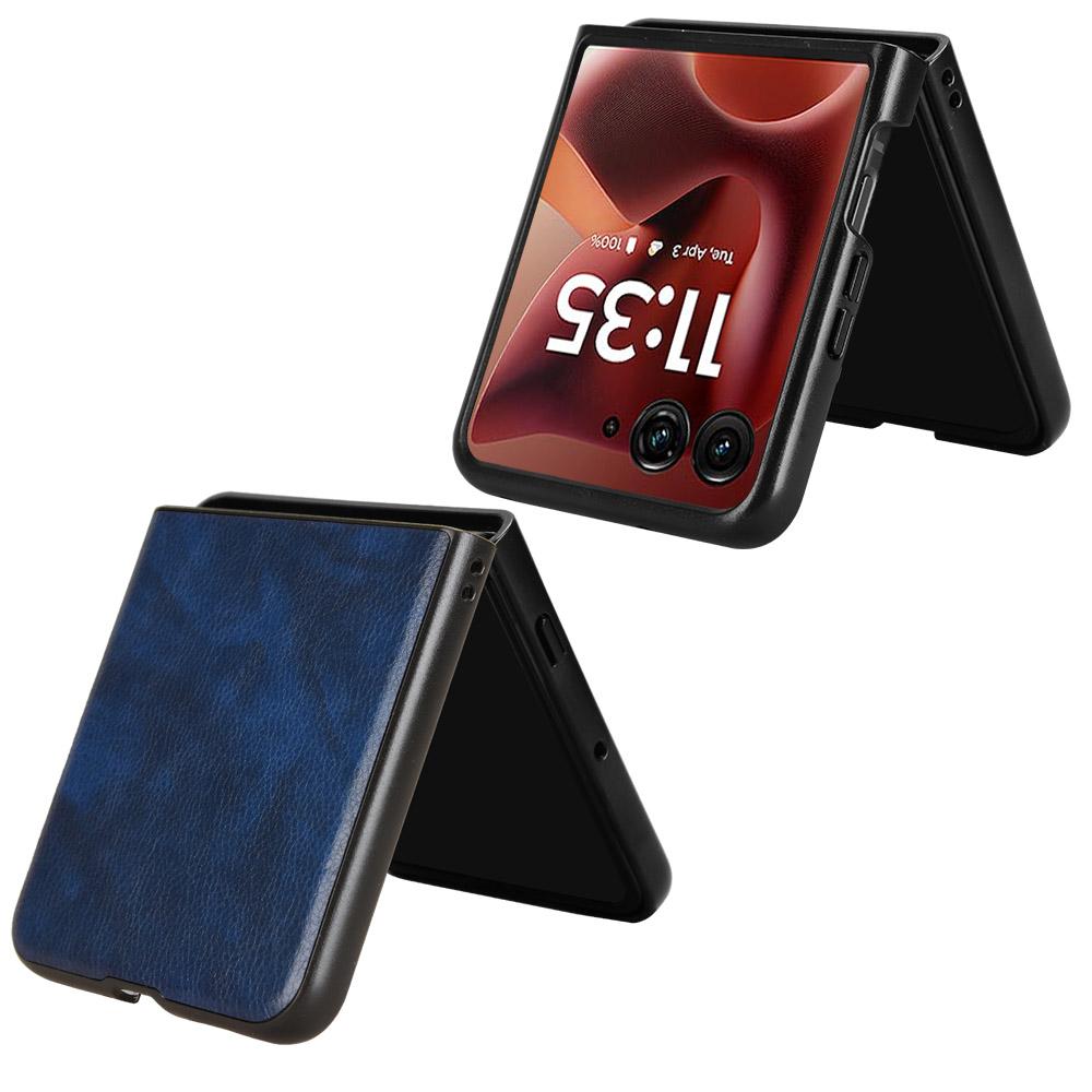 For Motorola Razr 60 Ultra 5G Case Litchi Texture PU Leather + PC Phone Cover