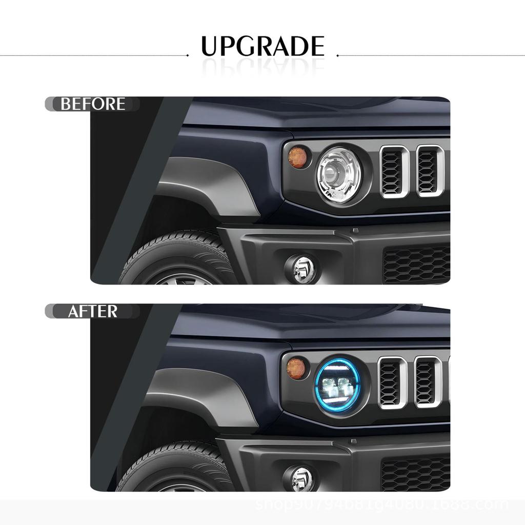 2018-Present Suzuki Jimny Modified Headlights: High-Quality ABS Shell, High-Brightness Lighting