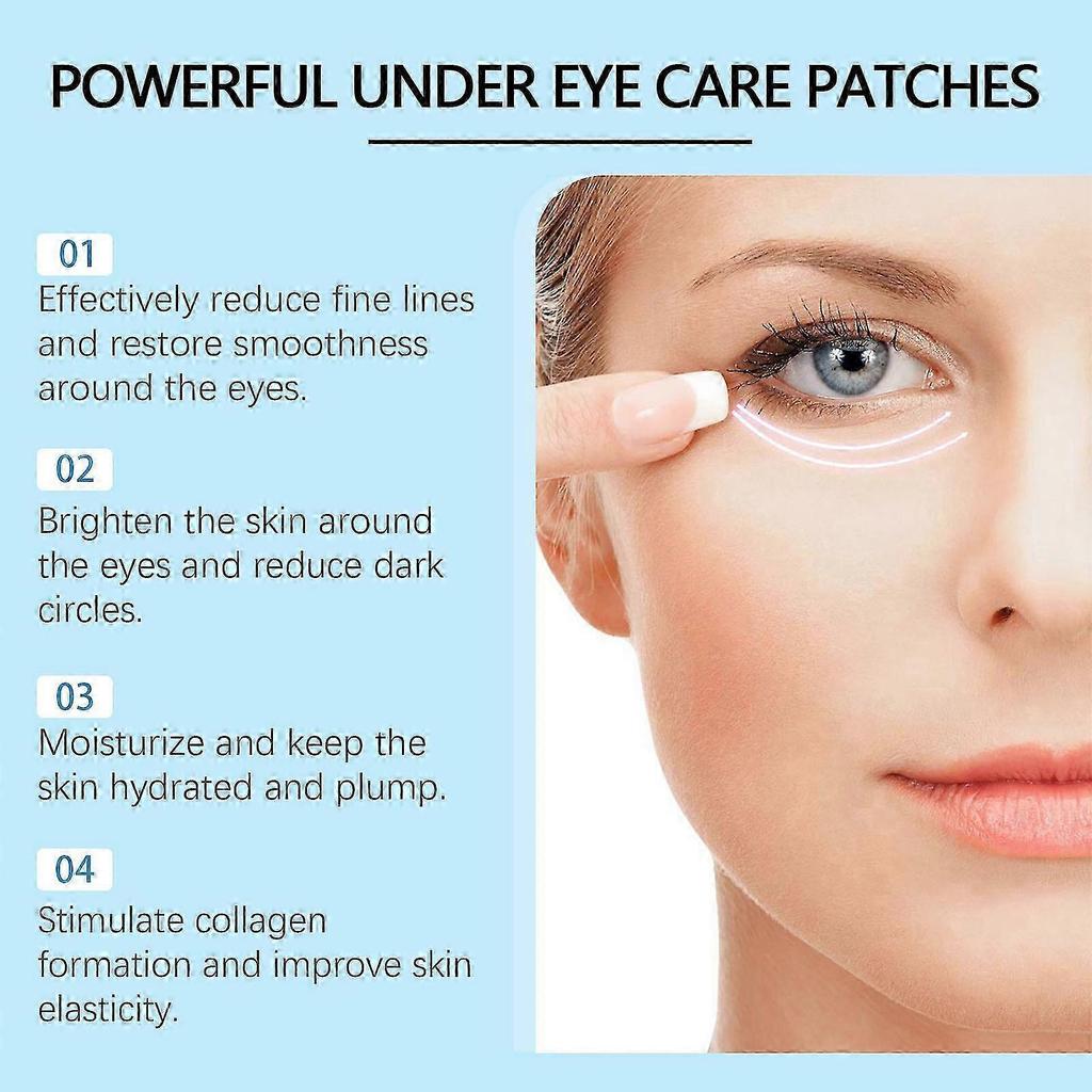 Kollagen Augenpads, Hydrogel Augenmaske gegen Augenringe, Hyaluron & Kollagen Anti-Aging Augenmaske, Augen Gel Pads Anti-Falten