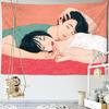 Personalized Girl's Tapestry Wall Hanging Kawaii Hippie Cartoon Art Bedroom Dormitory Curtain Home Decor