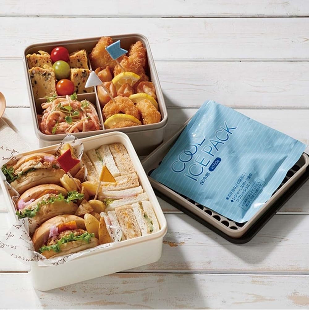 Skater Picnic Bento Box with Insulated Bag and Ice Disney Winnie the Pooh Made in 2240ml (skater) Pack, Design, Japan, (KCPC2)