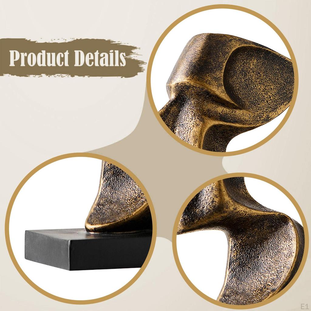 Abstract Art Figurine Desk Statue Craft Housewarming Gift Resin Sculpture Desktop Ornament for