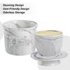 Butter Crock Butter Keeper Cheese Storage Container Butter Dish Ceramic Style Bell Jar Holding Plate Keeper