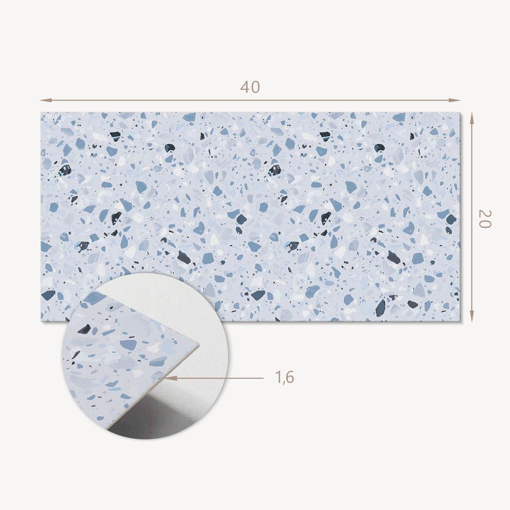 Kafelki Winylowe Z Dekorem Do Kuchni Lub Łazienki Wzór Z Fragmentami Kamieni 10X40X20 Cm