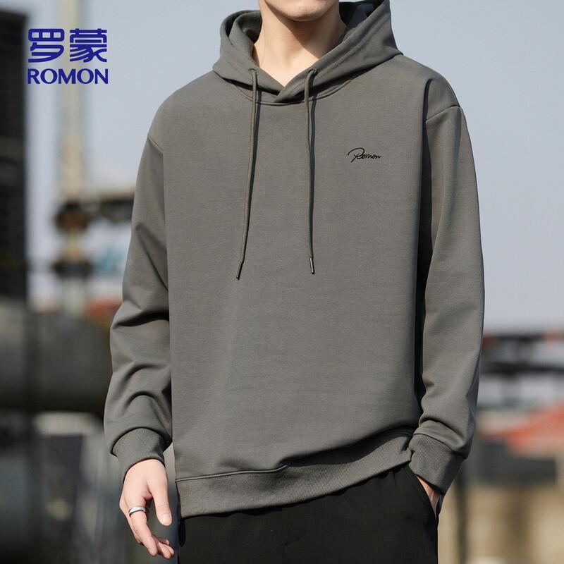 ROMON Men's Casual Hooded Long Sleeve Sweatshirt SD1