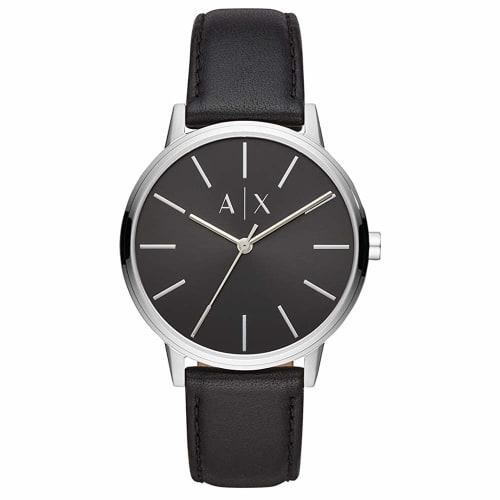 A|X Armani Exchange Men's Cade Black Leather Watch AX2703