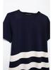 Autumn New Arrivals: Women's European and American Street Fashion Striped Knitted Short Dress