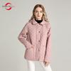 Damejakke MODERN NEW SAGA Spring Tynn bomullsjakke Mote Kortjakke dame hette