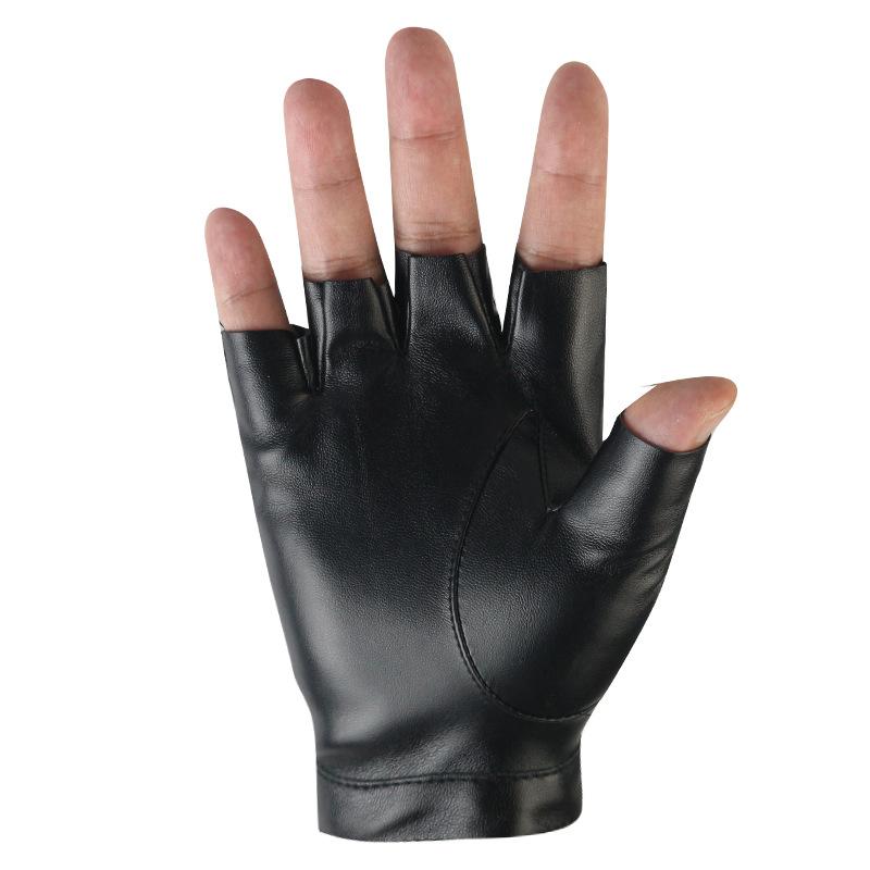 Men and Women Performing Half-finger Leather Gloves, Cool Fashion, Riveted Stage, Pole Dance, Punk, Street Dance, Punk, Harley
