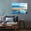 WCIC Art Prints Paintings Mountain And River Art Cloth Home Background Wall Decoration Painting Hanging Painting