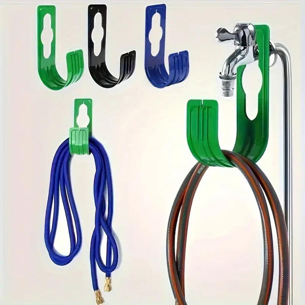 Household Wall-Mounted Garden Telescopic Hose Holder, Outdoor Faucet Hook