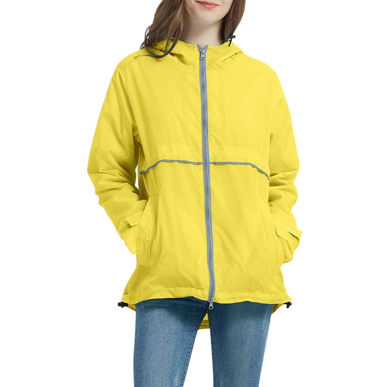 

Женские легкие водонепроницаемые куртки-дождевики, упаковываемые ветровки с капюшоном для активного отдыха XL