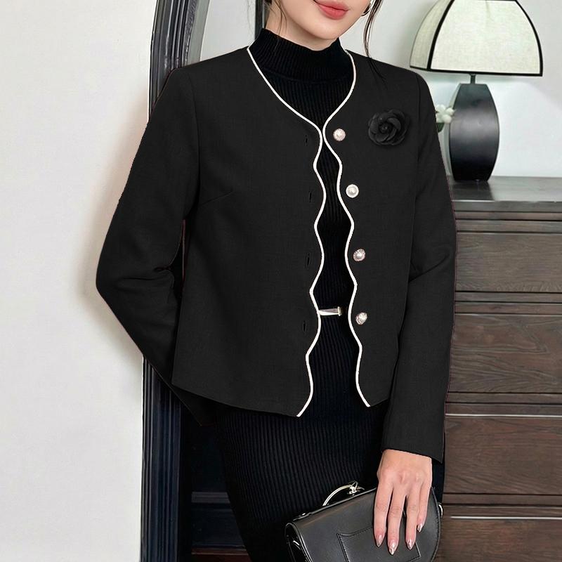 ZANZEA Blusa tipo cárdigan fina de manga larga con escote en V informal para mujer