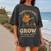 Personalized Teacher Team Shirt, Helping Little Minds Grow T-Shirt, Custom School Name, Retro Floral Watering Can Design