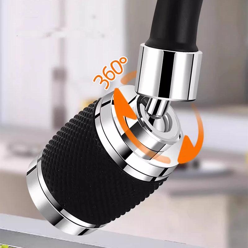 360° Swivel Faucet Water Filter Aerator 3-Mode Adjustable Tap Purifier With Medical Stone Calcium Sulfite For Kitchen Sink