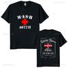 Mash Distressed Logo T Shirt Unisexs 4077 Licensed Classic Tv Show Militarryy Green2026 High Quality Brand Casual