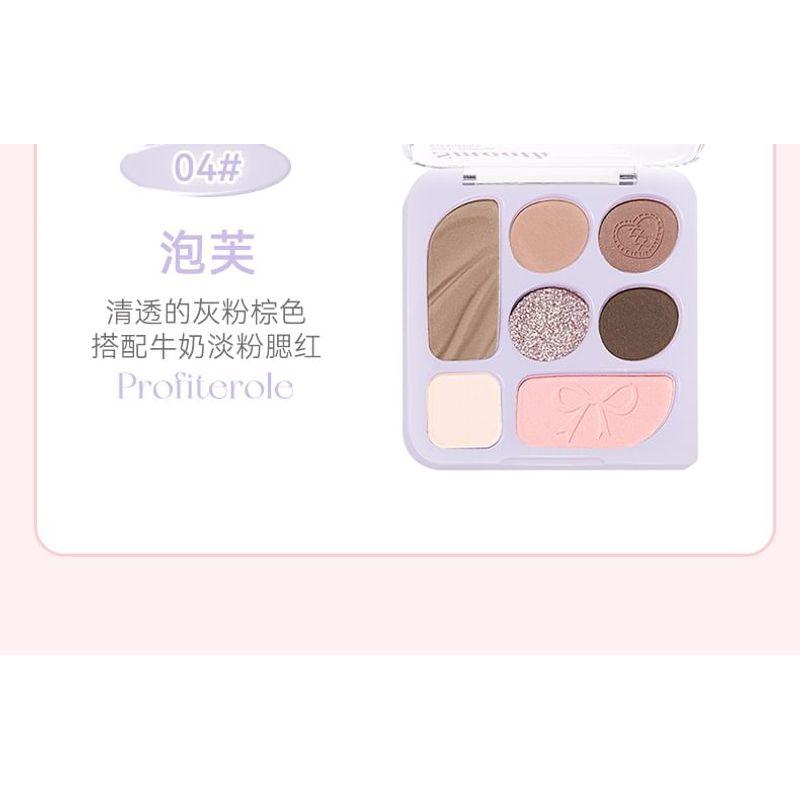NOVO - Indulge Fantasy Comprehensive 7-Color Eyeshadow Palette - 4 Types
