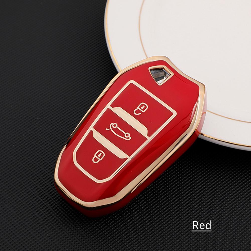 

Чехол для дистанционного ключа из ТПУ для Peugeot 2008 3008 4008 5008 308 408 508 Citroen C1 C2 C4 C6 C3-XR Picasso Grand DS3 DS5 красный