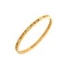 Rose Gold Bamboo Joint Titanium Steel Bangle - Luxurious, Non-fading, Diamond-studded, Waterproof Women's Bracelet.