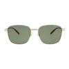 Montblanc Mirror Logo Square Sunglasses Men sunglasses Gold MB0137SK003