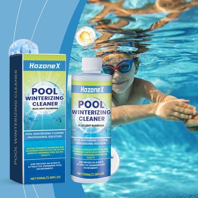 Flocculante Azione Rapida 100ml Pulitore Piscina Eliminazione Odori Prevenzione Alghe Sicuro per Bambini Animali Domestici Eliminazione Odori