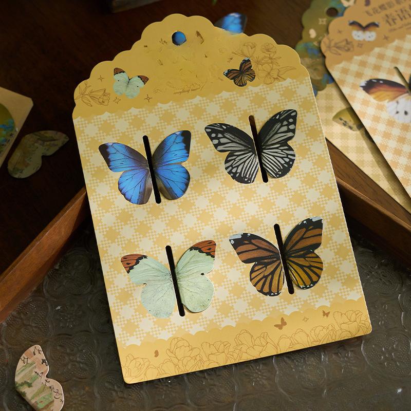 

4 шт./набор красочных закладок-бабочек, симпатичные магнитные закладки, эстетичные книжные страницы, канцелярские принадлежности для чтения, кавайные аксессуары