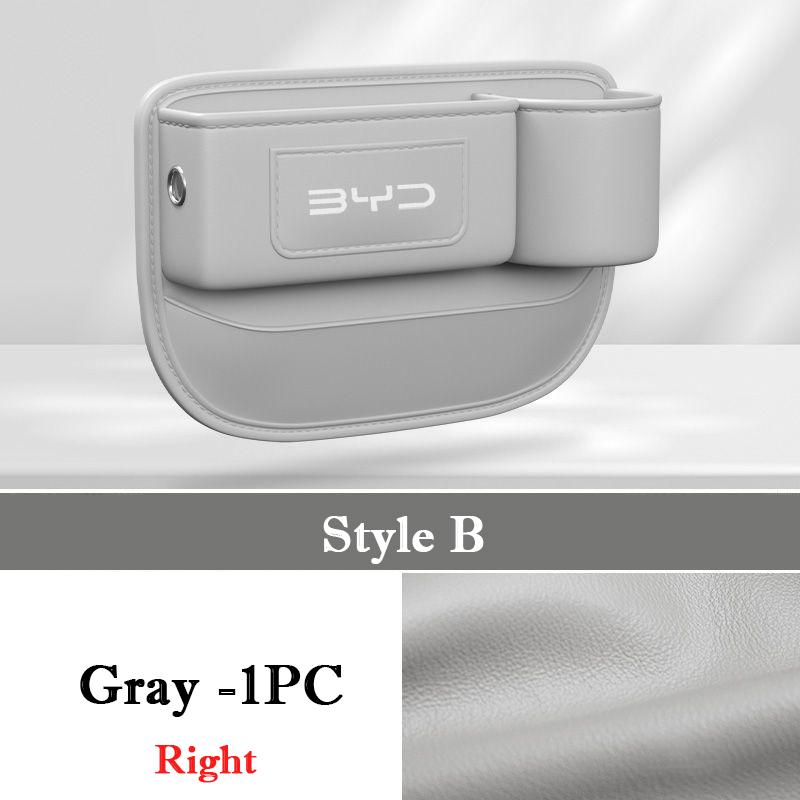 For BYD Seal 6 DM-i Touring 2025 2026 Car Seat Gap Storage Box Seat Gap Organizer Leather Storage Pocket Cup Phone Holder Bag