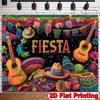 2D Cinco De Mayo Backdrop, Mexican Fiesta Colorful Guitar Sombrero Party Background