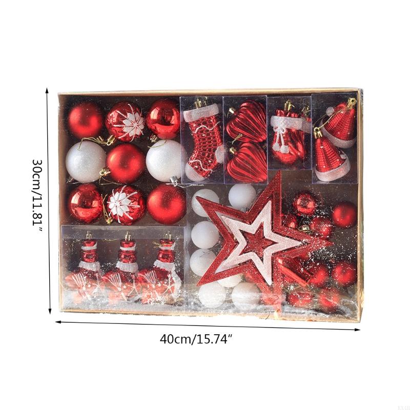 KX4B for Creative Christmas Plastic Christmas Balls Christmas Pendant Gifts for