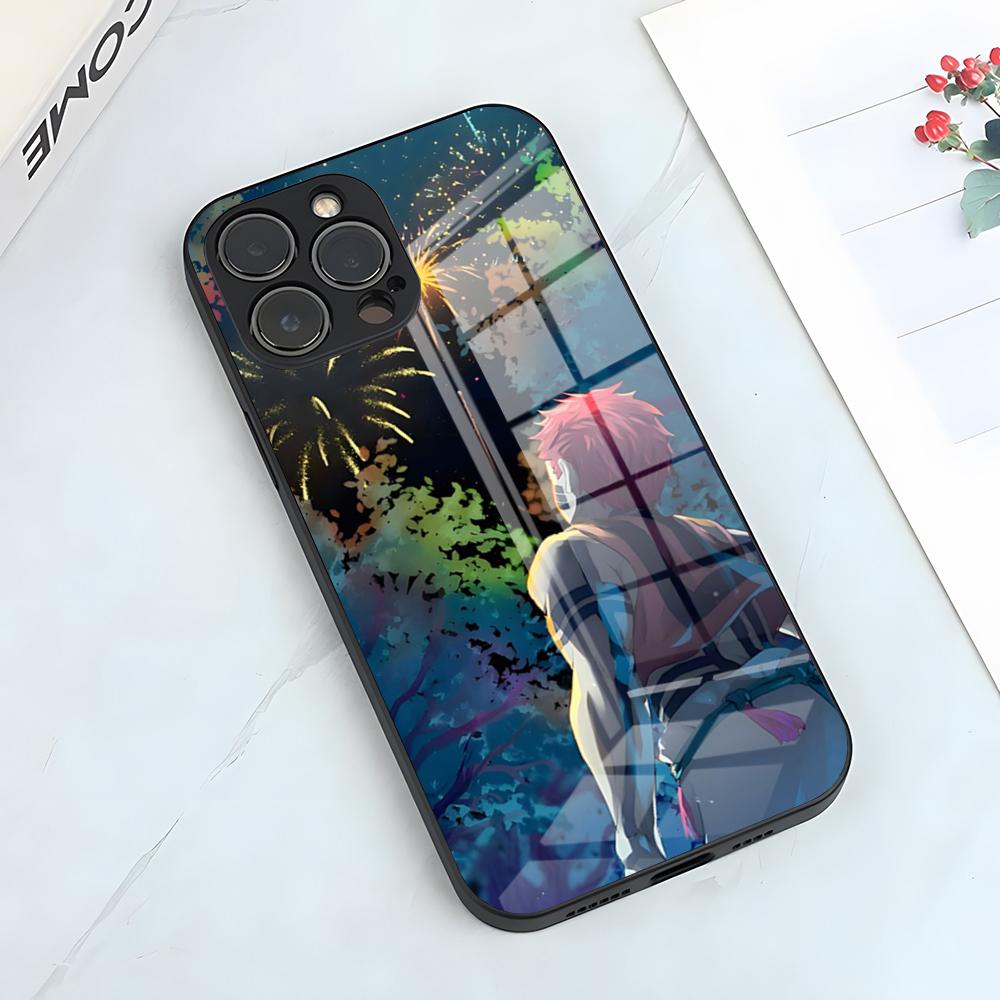 

Hot Anime Akaza X Koyuki Phone Case For IPhone 17 Pro Max 15 Pro 16 14 Plus 12 13 Mini 11 Pro Shockproof Glass Cover iPhone16ProMax