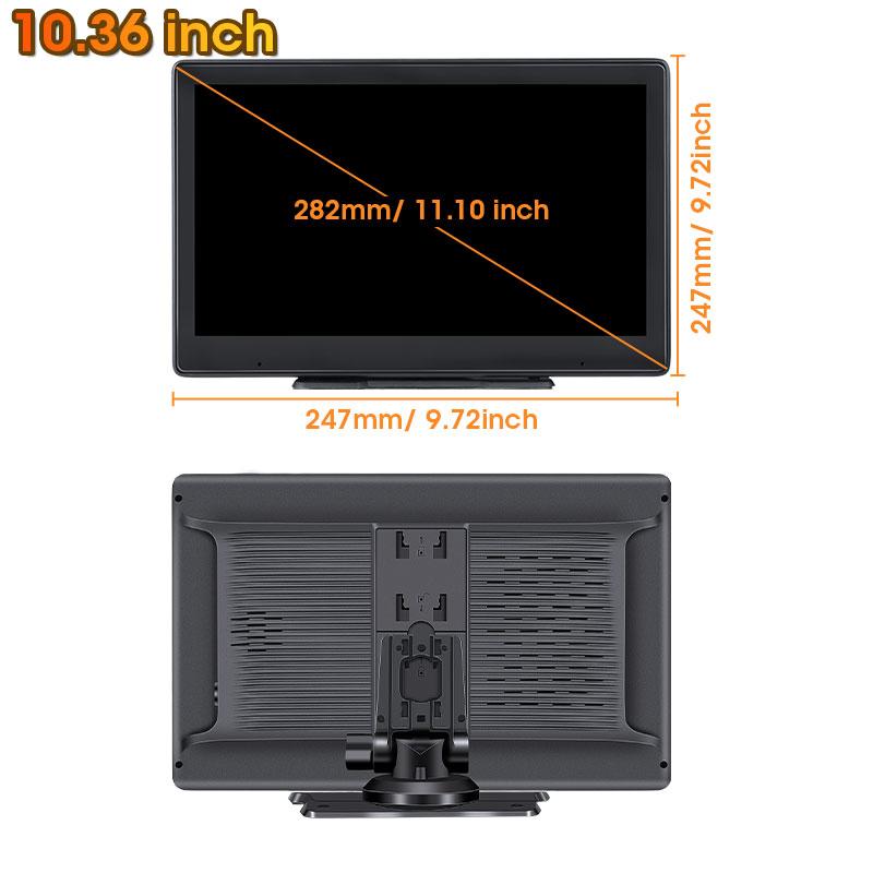 10 Inch Wireless Carplay Android Auto MP5 Portable Smart Screen Car Radio Multimedia Video Player Rear View Camera Bluetooth 5.0