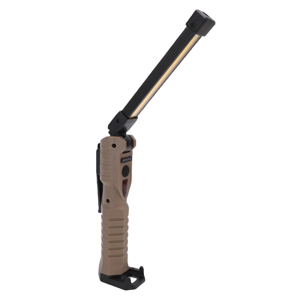 Magnetic LED Work Light with Retractable Hook Multifunction 360 Degree Rotating Rechargeable Flashlight for Vehicle Emergency Repair
