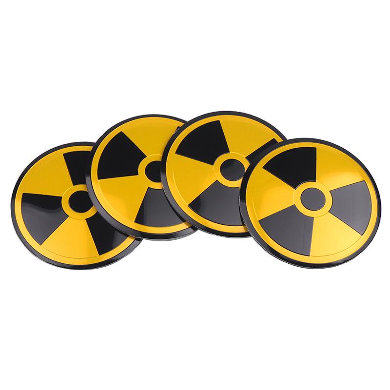 

4PCS Nuclear Weapons Emblem Car Wheel Center Cover Hub Caps Stickers