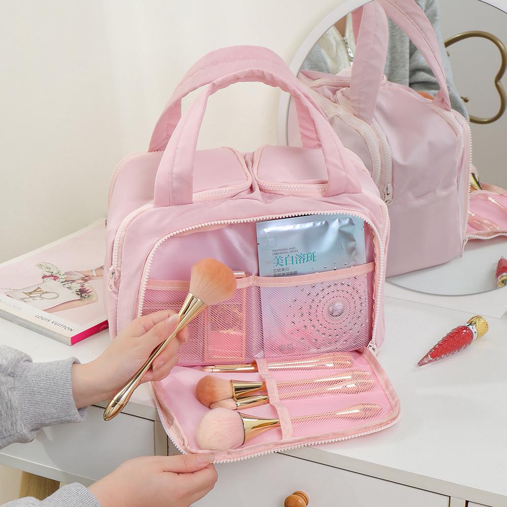 Modern Simple Trolley Makeup Case With Waterproof Material And Multiple Compartments For Daily
