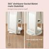 SONGMICS Freestanding Jewellery Cabinet, 360 degrees Swivel Jewellery Organiser with Mirror, Shelves, 3-in-1 Lockable Jewellery Armoire