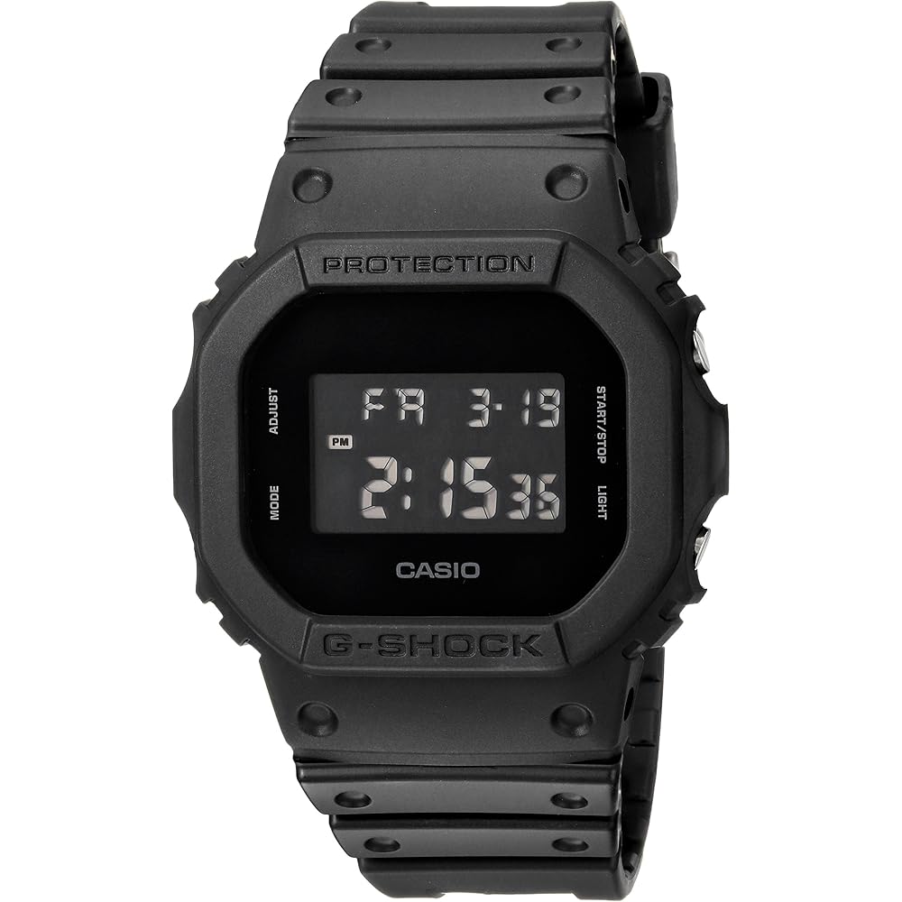 Casio G-Shock DW-5600BB-1 Solid Color Men s Watch Black Resin Strap Waterproof 200m