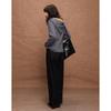 Women's Hooded Half-Zip Color Block Knit Sweater