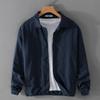 Men's Casual Linen Jacket for Spring and Autumn - Versatile, Loose Fit, Cotton Blend, Youth Style (Y202)