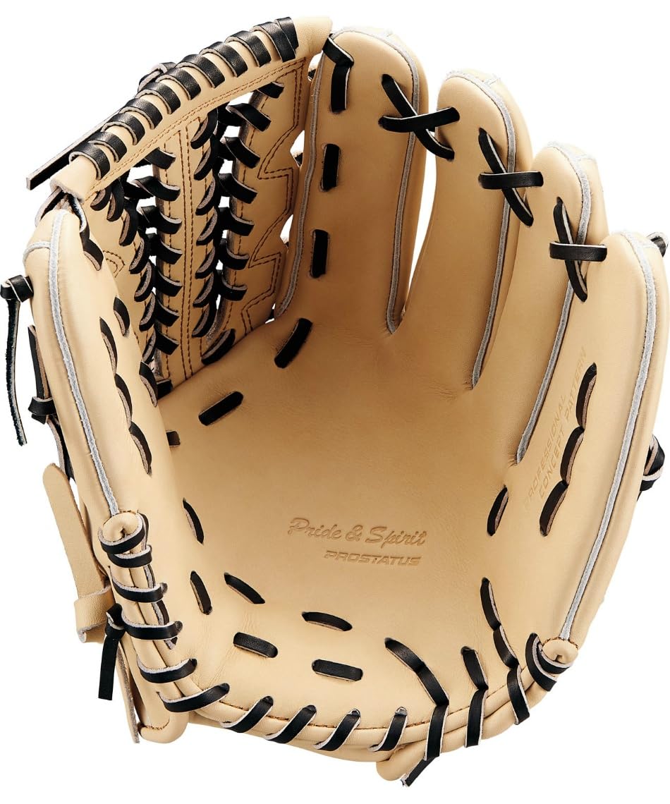 

ZETT Pro Status Soft Baseball Third B Size 4 Glove, Base, Brown/Oak (3736), (BRGB30245G)