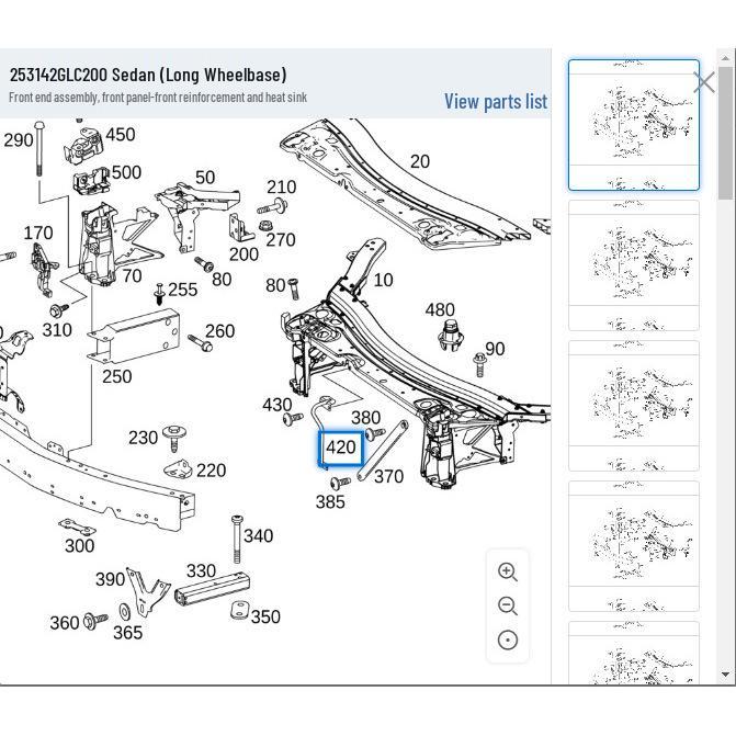 GLC300 Safety Hook for Mercedes-Benz W253