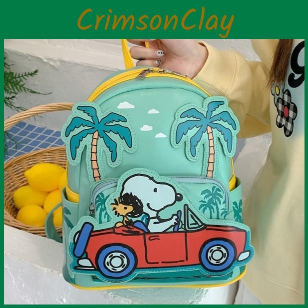 Vehicle A Driving Cartoon Pattern Kids Pu Backpack Casual Bag Outings