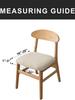 1pc Dining Chair Slipcovers Durable Stretch Jacquard Chair Seat Covers Washable Removable Dining Room Seat Covers for Home