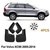 For Volvo XC90 2005-2014 Mud Flaps Splash Guards Mudguards Front Rear Fenders Black Plastic Exterior Parts