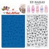 Nail Art Printing Steel Plate Lace Butterfly Pattern Flower French Large Transfer Silicone Seal Steel Plate Printing Rubber Plate